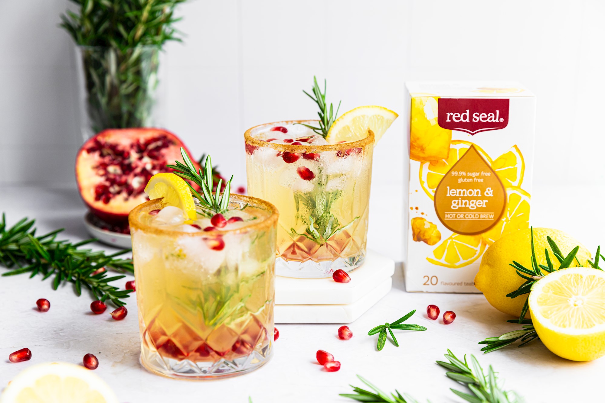 Festive Lemon, Ginger & Rosemary Fizz 2