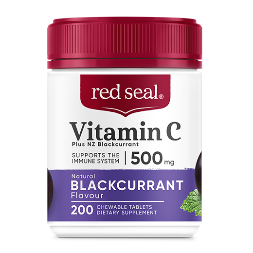 Front With Shadows RS Vitamin C Chew 500Mg With NZ Blackcurrant 200S 28510068 520Px