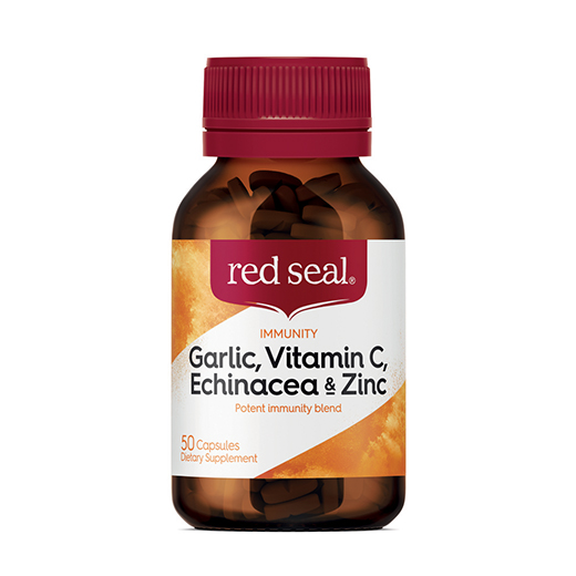 28510092 Red Seal Garlic Echinacea Vitamin C Zinc 50 Capsules Pre